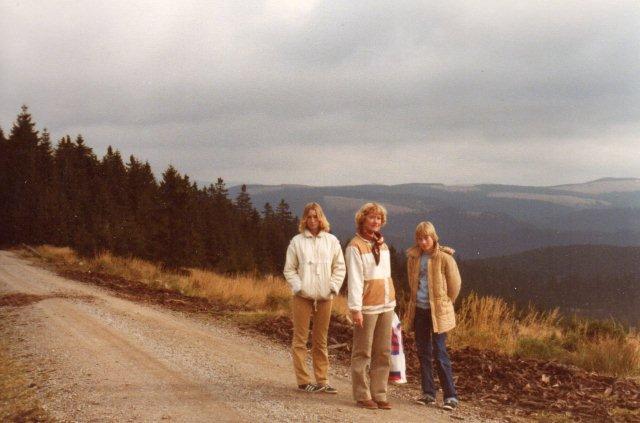 I 1979 længe før nationalparken var der vide udsigter. Det var efterår og ikke helt varmt, så vi har overtøj på.
