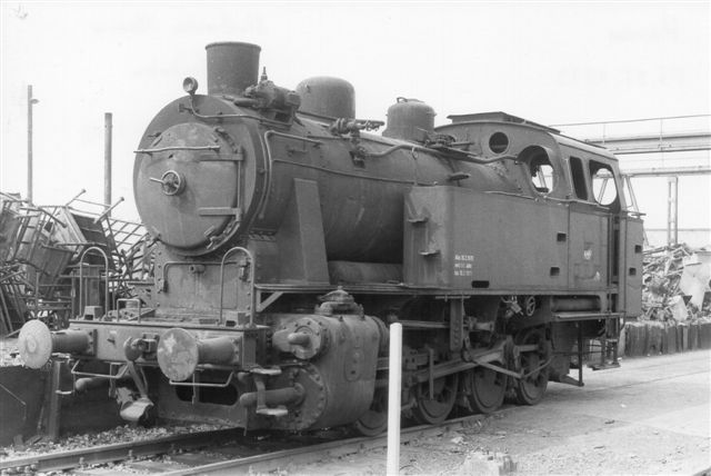 Stadtwerke Hamm, Hafenbahn uden nr., Jung 11704/1953. Lokomotivet blev foreviget, da det var hensat til udrangering. Foto: Günter Krall 1973.