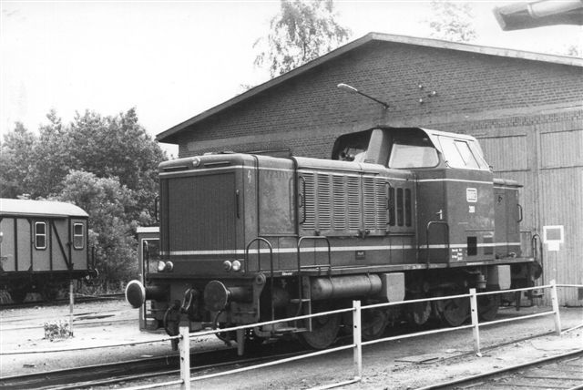 BHE 281, MaK uden data. Den ses her i Harsefeld Süd 1984.