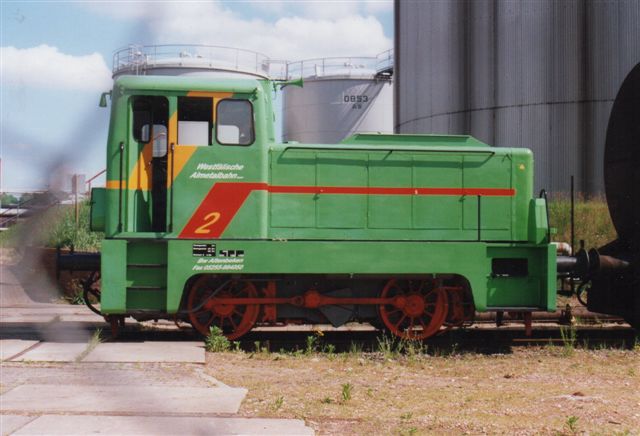 I 2001 havde firmaet lejet WAB 2, WestfälischeAlmetalbahn ex. Vopo 11. LKM