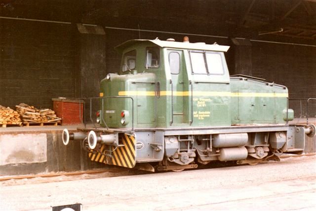 Lok 1, Deutz 57880/1966. KG230B. 230 hk. 32. t. Senere solgt til Burmah. Foto fra 1983.