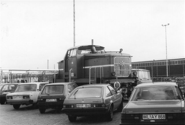 Esso 1, Henschel 28636/1956. Foto 1986. Lokomotivet dukkede senere op hos Oiltanking på Hohe Scharr.