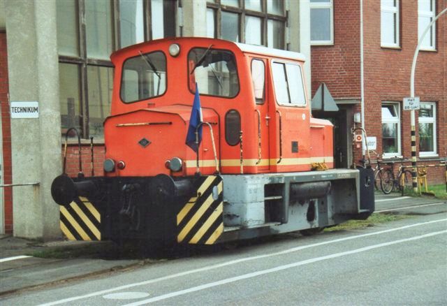 Haltermann 2 var en mindre O&K 26708/1972. MB170N. Lokomotivet fører St. Pauliflag (fodboldklub!) Foto 2008,