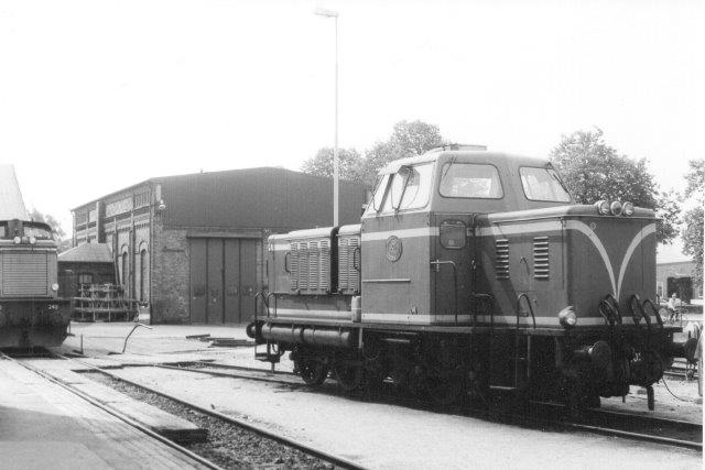 SJ T21 101 var nu kommet hjem fra rangering på stålværket og stod ved depotet i Halmstad til fotografering. 1986.